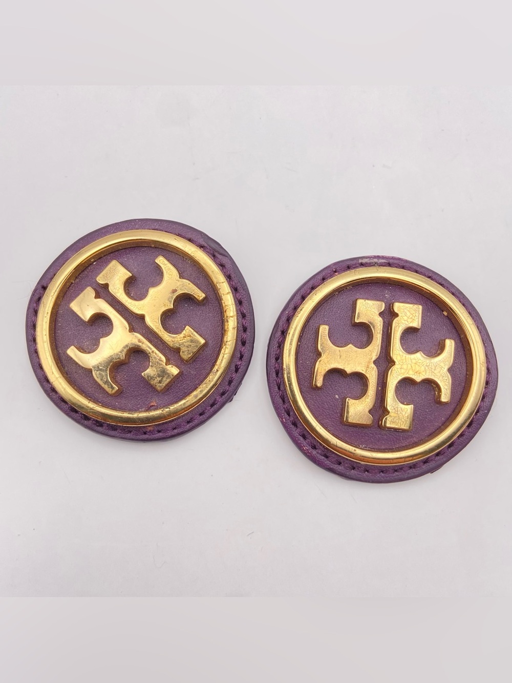 Tory Burch Gold Emblems Leather Round Replacement Pieces